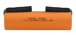 Akumulátor Li-ion 18650 3.7V 2200mAh páskové vývody