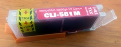 CANON CLI-581M XXL - červená 13ml bez čipu