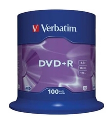DVD+R 16x 4,7GB Verbatim 100ks spindl