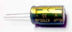 Kondenzátor elektrolytický 4700uF 35V 16x26mm low ESR - kopie