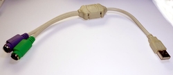 Redukce kabel USB - 2x PS/2