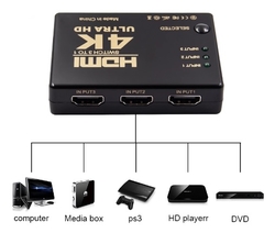 Přepínač signálů 3x HDMI - výstup 1x HDMI