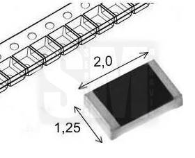Rezistor 3k0 0805 SMD 1%